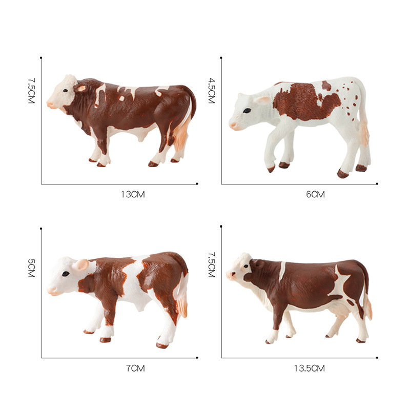 Transfronteriza simulación Macula vaca modelo Toro vaca creativa granja aves de corral escena sólida estática decoración juguete