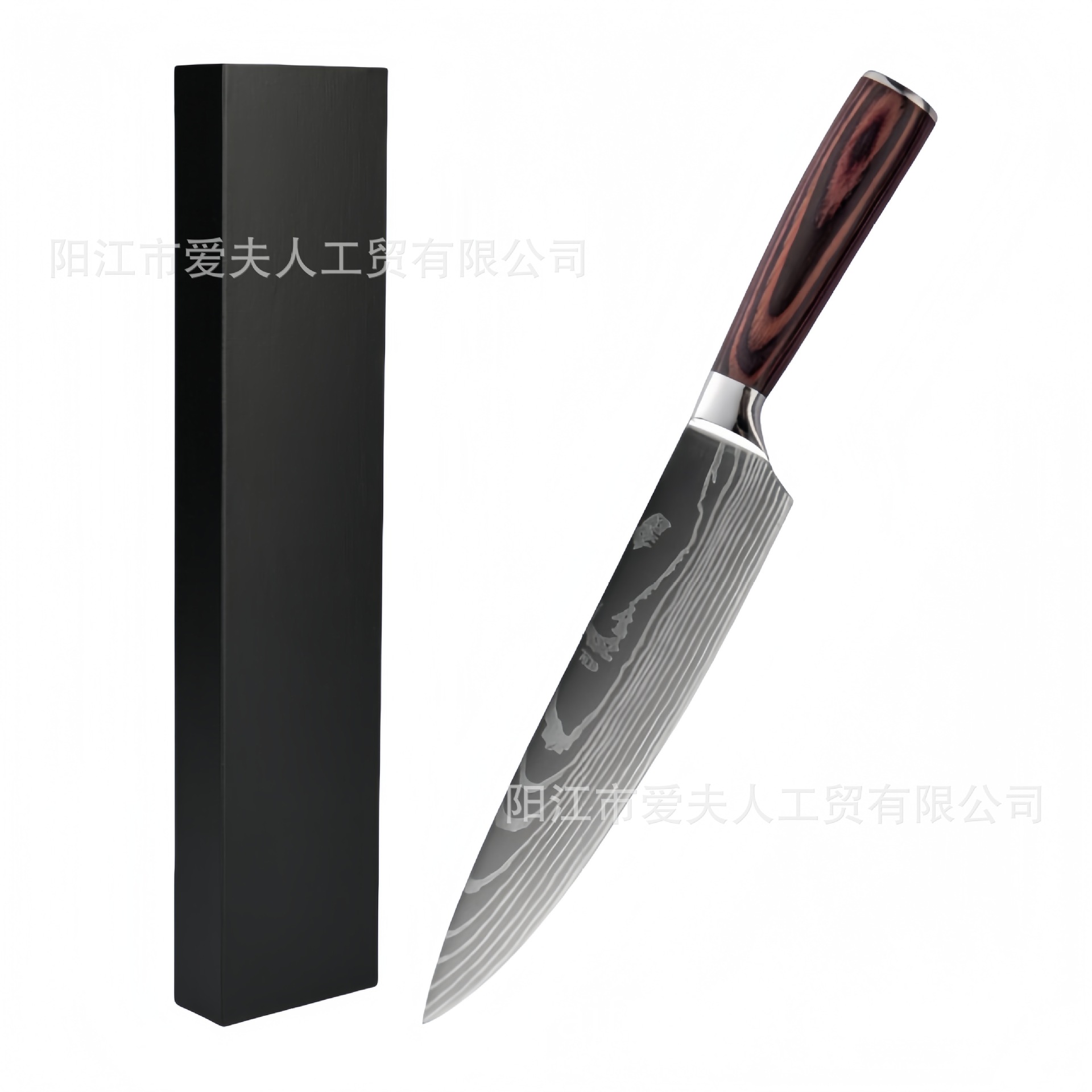 Manufacturer Wholesale Damascus Pattern Gift Box Set 8inch Chef's Knives Santoku Knife Nomi Knife Sharp Kitchen Knives