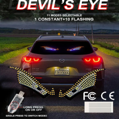 新製品デビルアイ車 LED 装飾ライト修正カジランビッグアイライトパーソナライズされた装飾 11 モード USB