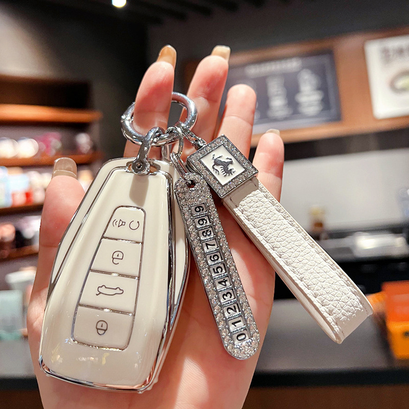 기발한 [흰색] + 흰색 로프 + 실버 번호판