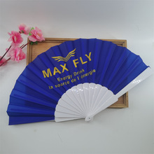 23CM布面扇 西班牙塑料骨花边扇 折叠女扇 西班牙广告扇