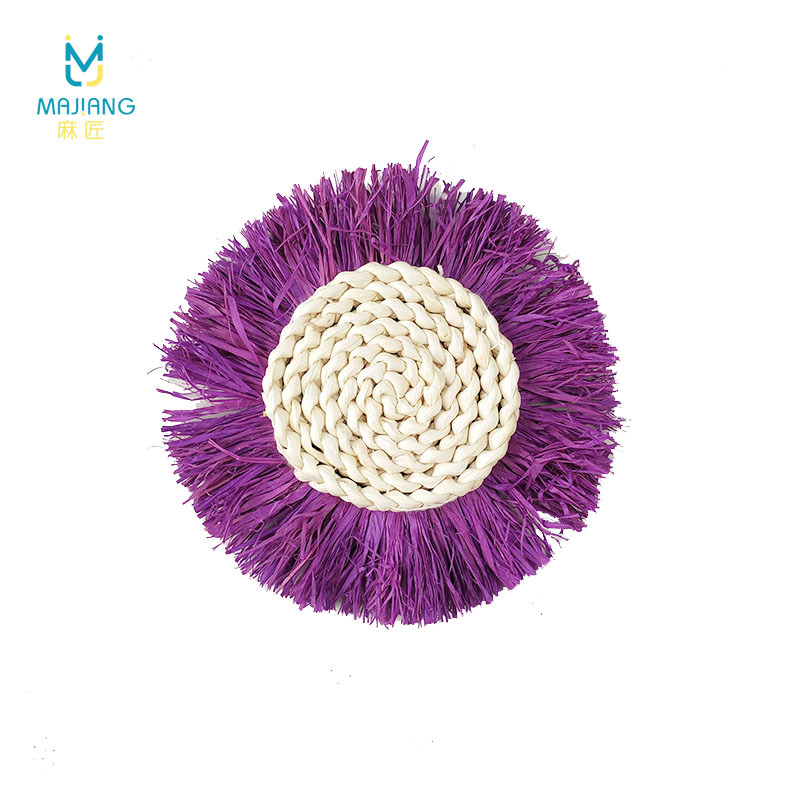 옥수수 껍질 술 18CM-보라색 약 30g