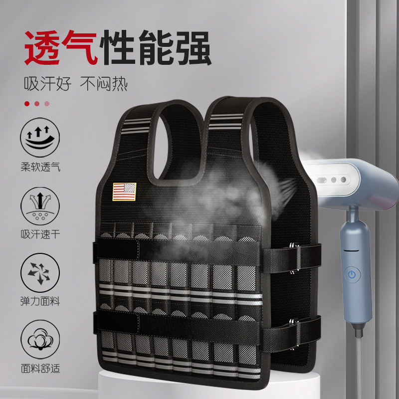 Plato de acero polainas sandbag equipo de soporte de peso a mano atado bolsa de arena invisible bloque de plomo ajustable transpirable correr deportes de peso chaleco