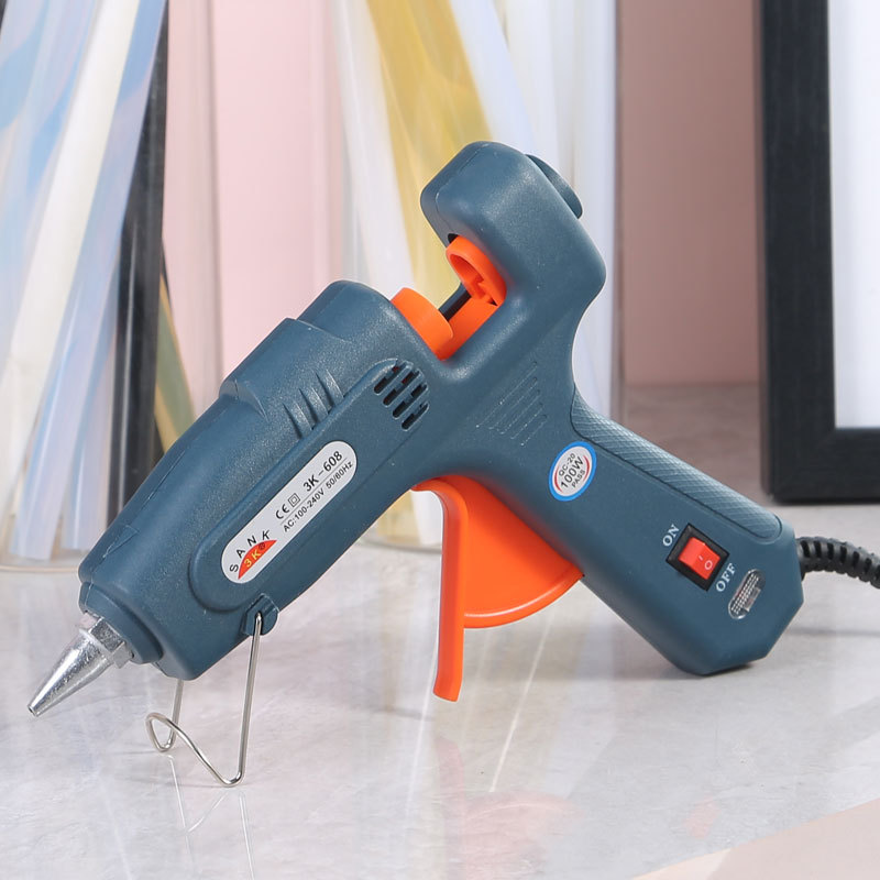 [Glue gun manufacturer direct sales] Sankes 3K608 hot melt glue stick gun 60/100W dual temperature household hot melt glue gun