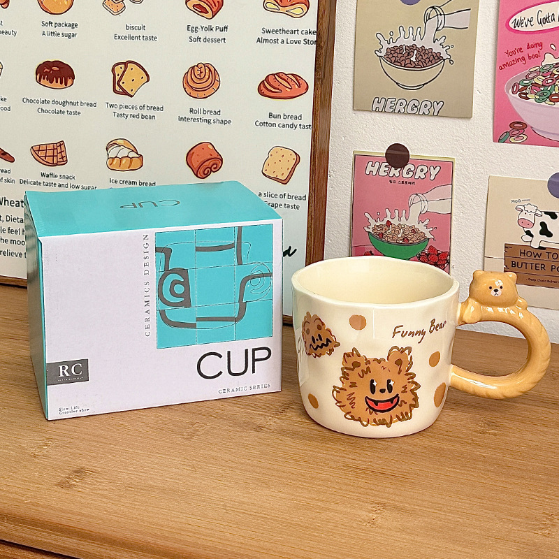 Taza de alto valor Taza de regalo de cumpleaños de oficina para niñas Taza de souvenirs Taza de cerámica Taza de café para parejas Hogar