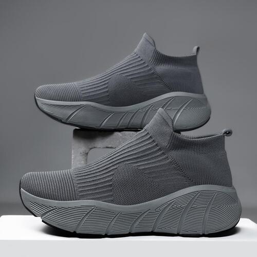 Casual Trendy Versatile Elastic Socks Shoes with Height Increase Couples Thick Sole Knit Fabric Shoes Outdoor Sports Fashion Shoes