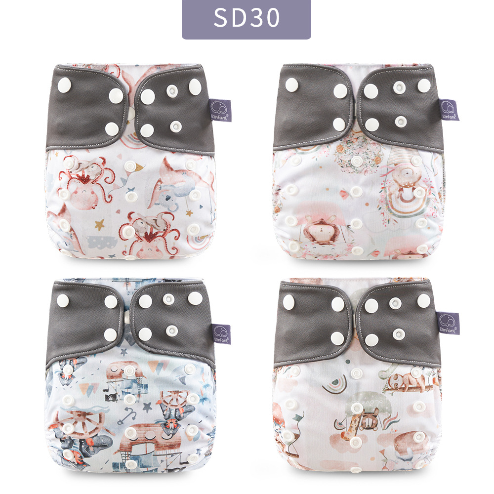 Pantalones de pañales para bebés Pañal de tela ajustable lavable impermeable transpirable a prueba de orina Pantalones de entrenamiento de pañales a prueba de fugas portátiles