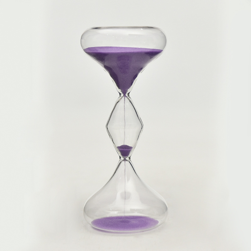 Reloj de arena de vidrio creativo de tres capas de geometría reloj de arena cronometrador de decoración de hogar nórdico al por mayor fábrica