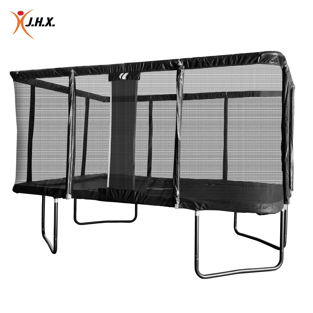 Anti-Slip Reinforced Trampoline with Protective Net, Outdoor Fitness Trampoline for Kidsren and Adults, Outdoor Spring Trampoline Supply