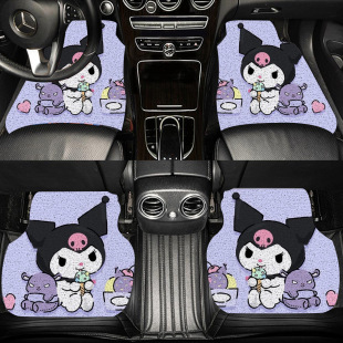 Cartoon Kulomi Wire Ring Car Mat Universal Main Driver and Co-pilot Pad Anti-Slip Dirty Mat