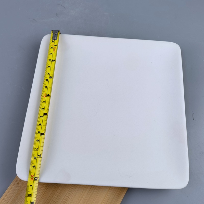 Arte de cerámica Plato en blanco asado de cerámica Pintura de porcelana azul y blanca Arte Cerámica en blanco Plato de porcelana semiacabado Pintura DIY Exportación