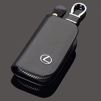 Keychain, Universal Car Logo Key – Car key bag - lexus-wood-grain-black