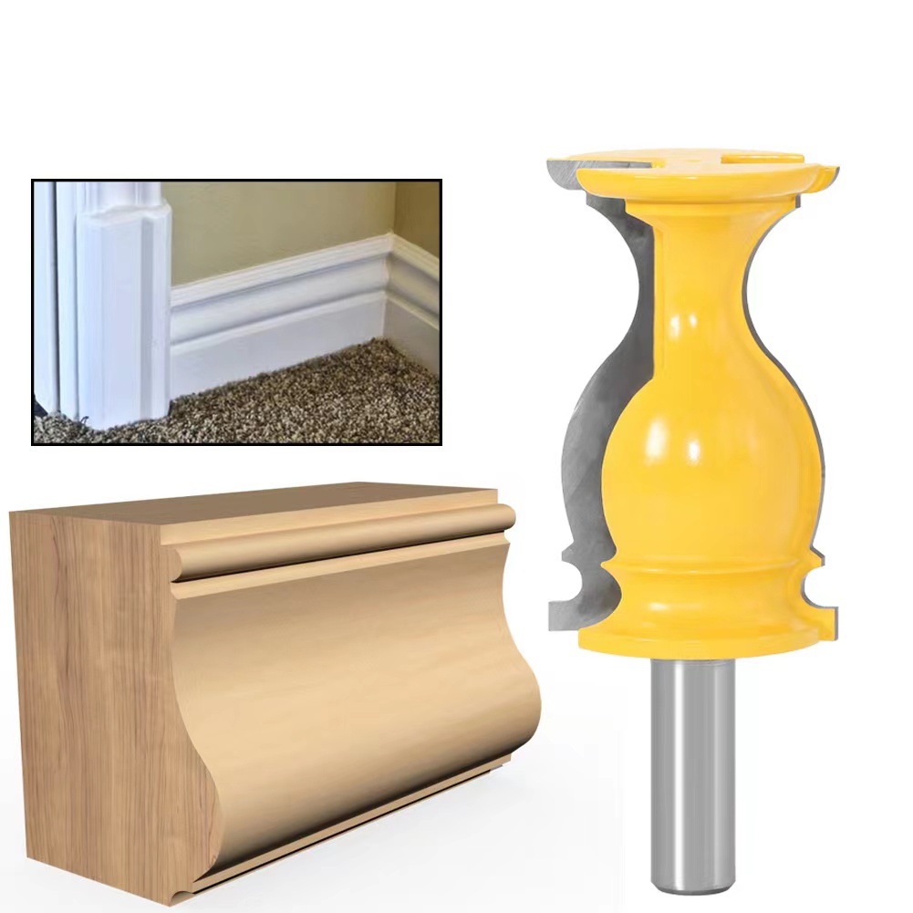 1/2柄S型扶手底座柜门阴角线刀吊顶刀花边线条木工雕刻刀镂铣机刀