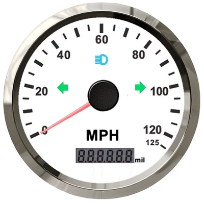 85mm Universal GPS spidometr odometr MPH tənzimlənən yürüş 12V24V avtomobil RV motosiklet