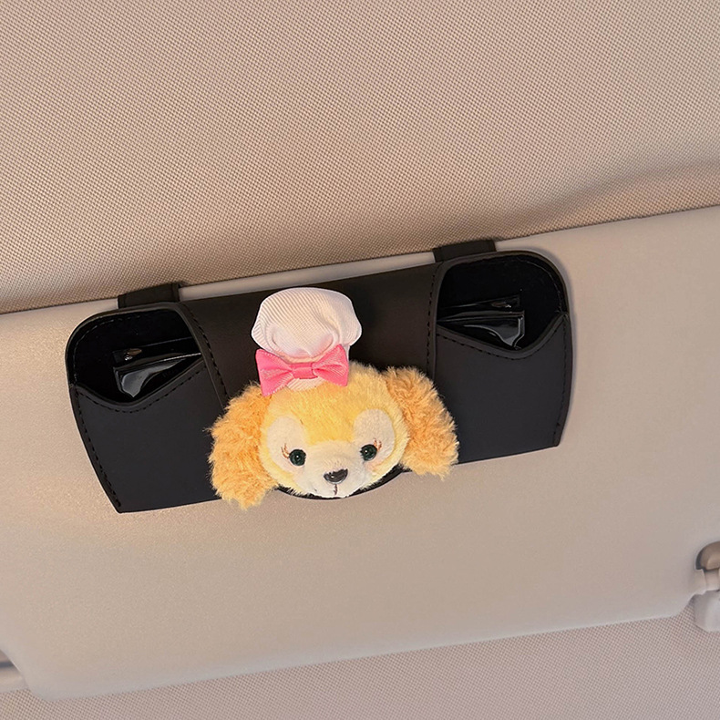2025 New Car Glasses Case, Car Sunglasses Case, Storage Sun Visor, Cute Glasses Clip, High-End Female