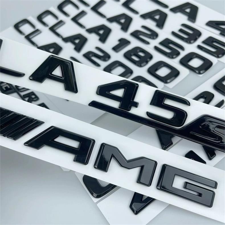 CLA black label Mercedes-Benz CLA modified black tail emblem CLA35 CLA200 CLA260 CLA45 car emblem blacked out