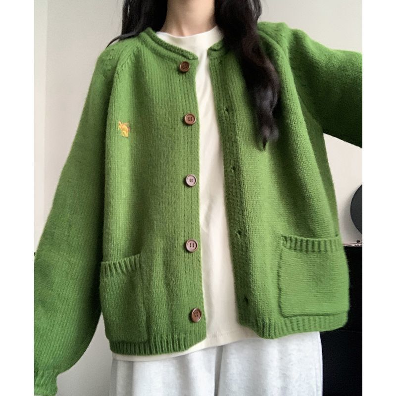 Retro green cardigan