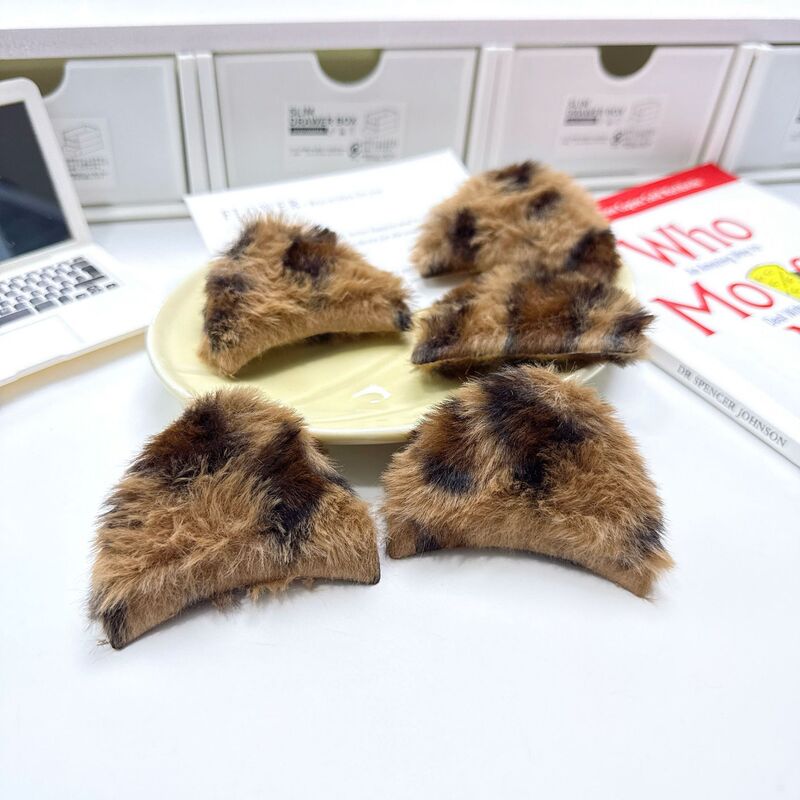 ヒョウ柄猫耳ヘッドバンド頭飾り diy ジュエリーアクセサリーぬいぐるみ三角耳靴衣類アクセサリーアクセサリー卸売|undefined