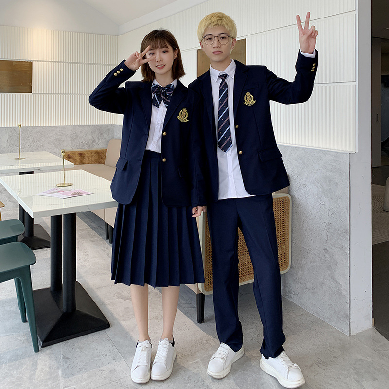 British Autumn Suit Student Uniform High School jk Uniform Suit Female College Style Class Suit Junior High School Chorus Suit