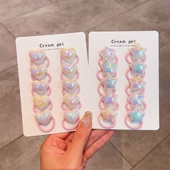 子供用ヘアバンド、ネットセレブベビー親指ヘアバンド、カラフルな小さなゴムバンドボール、ヘアゴム、かわいい高弾性ヘッドバンド