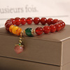 Brand onyx fashionable crystal bracelet, cute jewelry, Korean style