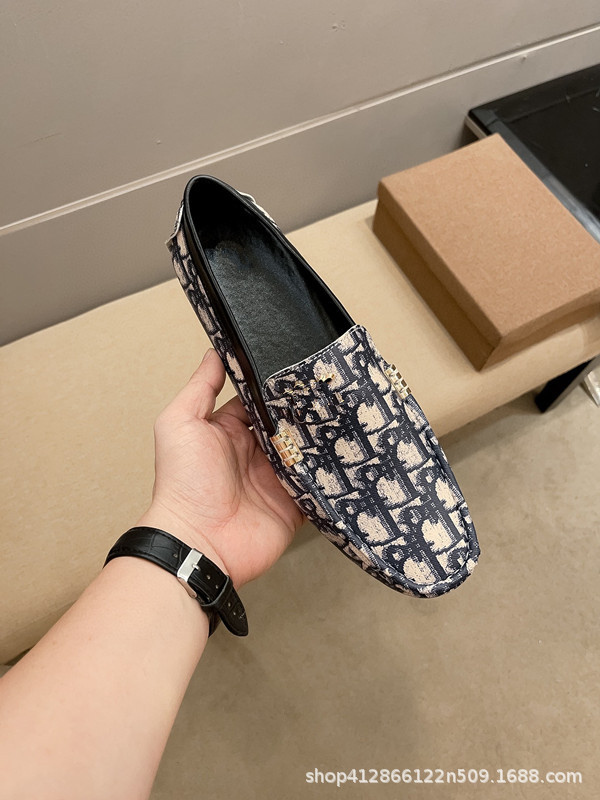 2025 nuevos zapatos de hombre Lefour zapatos de cuero redondos zapatos de hombre casual de moda perezosa zapatos de hombre cómodos