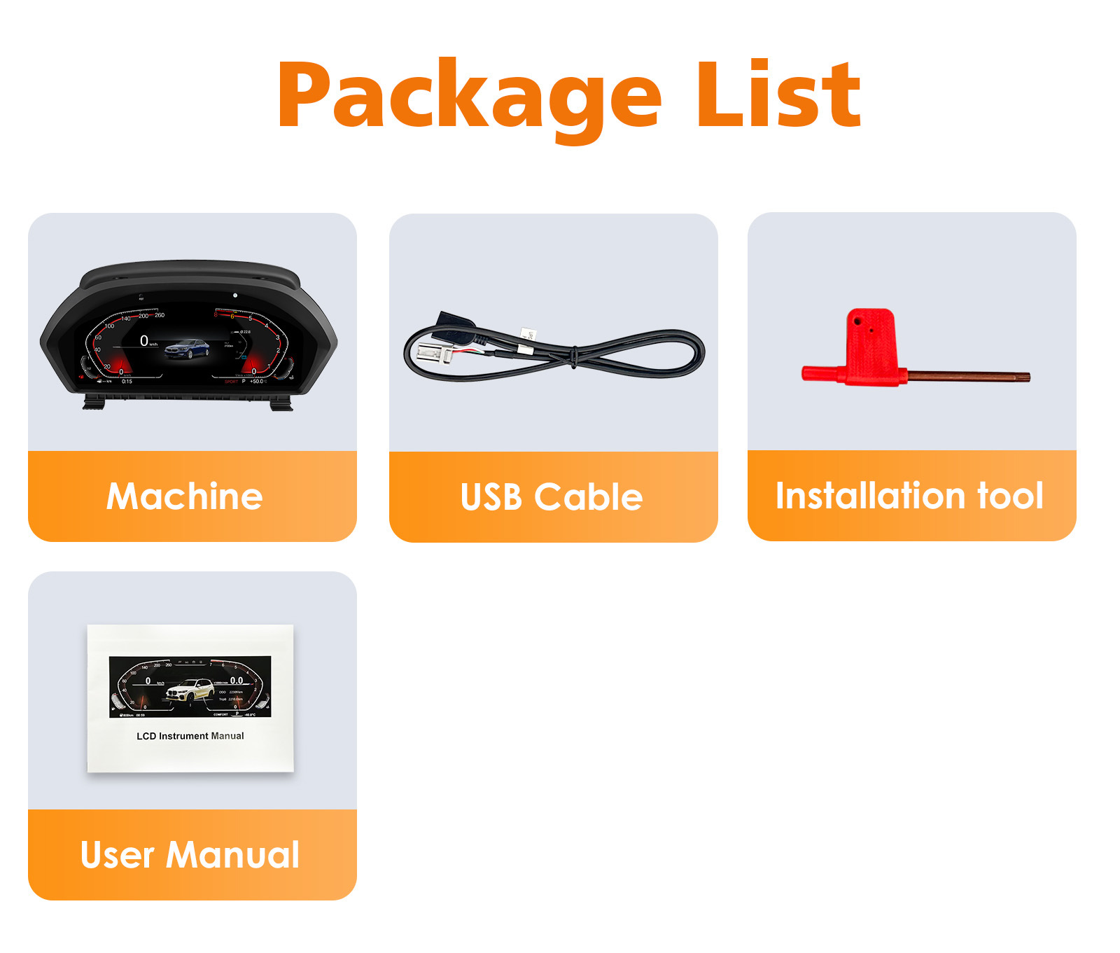 Suitable for Bmw 3 Series Gt F34 F30 F31 F36 F33 F32 Modified New Full Lcd Instrument Panel