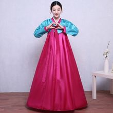 新款改良韩国传统女士宫廷婚庆日常演出韩服朝鲜民族服舞蹈台古装