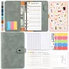 H666 window-light gray (zipper bag 12+12 color budget card+monthly plan 14+cartoon stickers 1+10 stickers 2+A English 2)