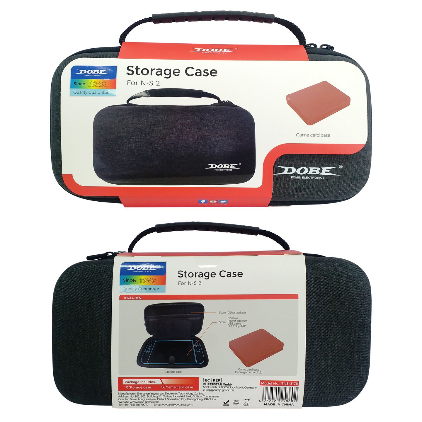 DOBE SWITCH2 console storage bag, Switch 2nd generation hard case, NS2 storage bag TNS-3176
