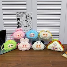 新款变身搪胶娃娃毛绒包包可爱卡通公仔单肩包儿童零钱包斜挎包