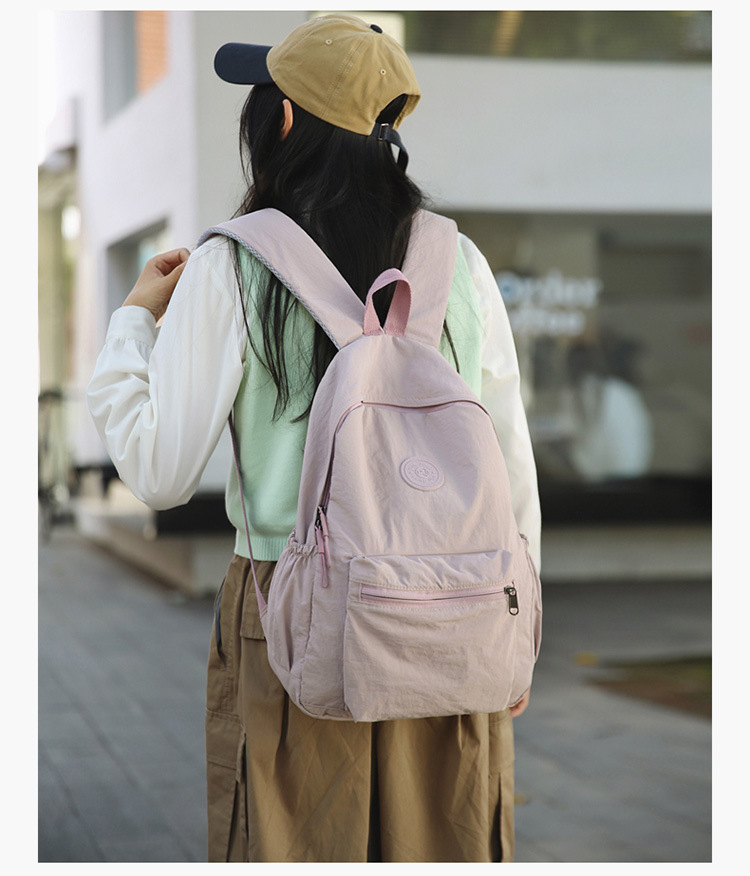 2024 Bergsteiger Reise Neuer koreanischer Stil Schulrucksack Schüler Rucksack Gymnasialschüler Mittelschüler Einfarbiger einfacher Rucksack