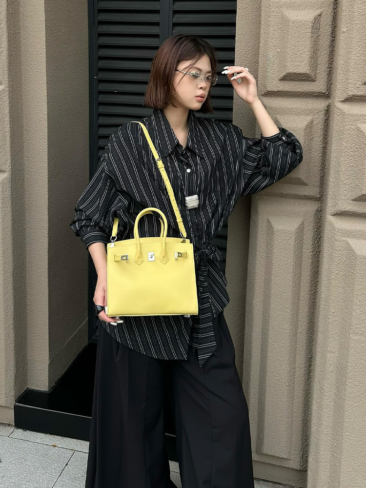 Factory Direct Sale Palm Print Platinum Handbag Large Capacity Bag for Women 2026 New Trendy Shoulder Crossbody Light Luxury