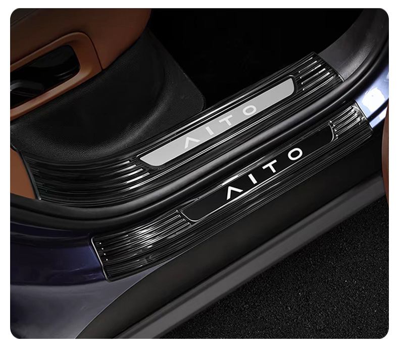 Suitable for the New Aito M9 Threshold Strip Modification, Huawei Aito M7 Stainless Steel Welcome Pedal Interior Decoration Accessories
