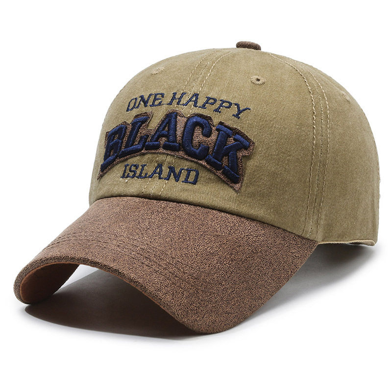 Baseball vintage color block in cotone lavato alla moda per uomo e donna, capote morbida casual, protezione solare, viso_voghion.com