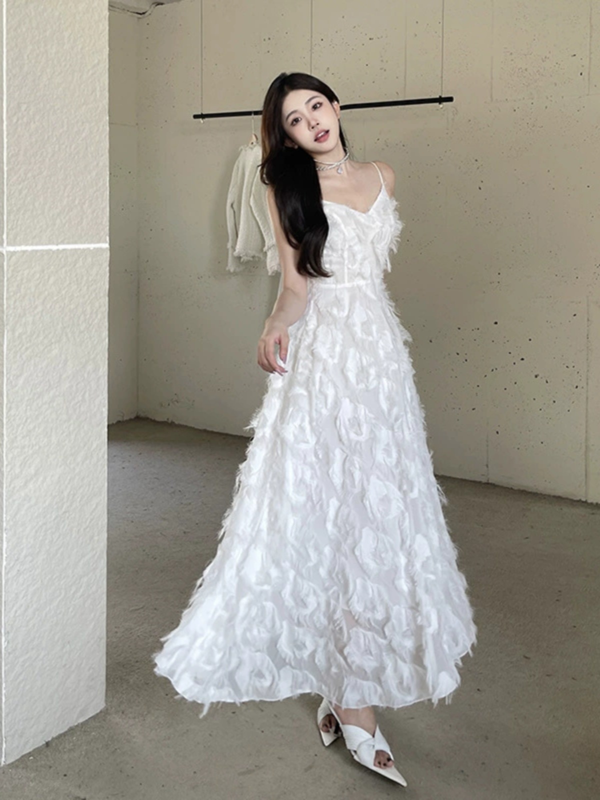 Graduation Adult Ceremony White Halter Neck Evening Dress 2026 New…