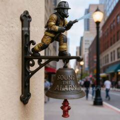 跨境新品Salute to Firefighters Doorbell致敬消防员门铃树脂
