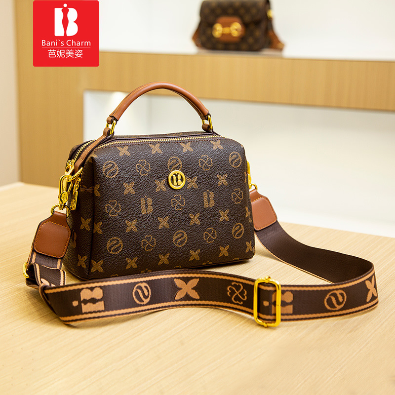 Bani meizi nuevo presbicia almohada bolsa doble cremallera bolso de gran capacidad bolsa de mensajero para las mujeres [en stock generación]