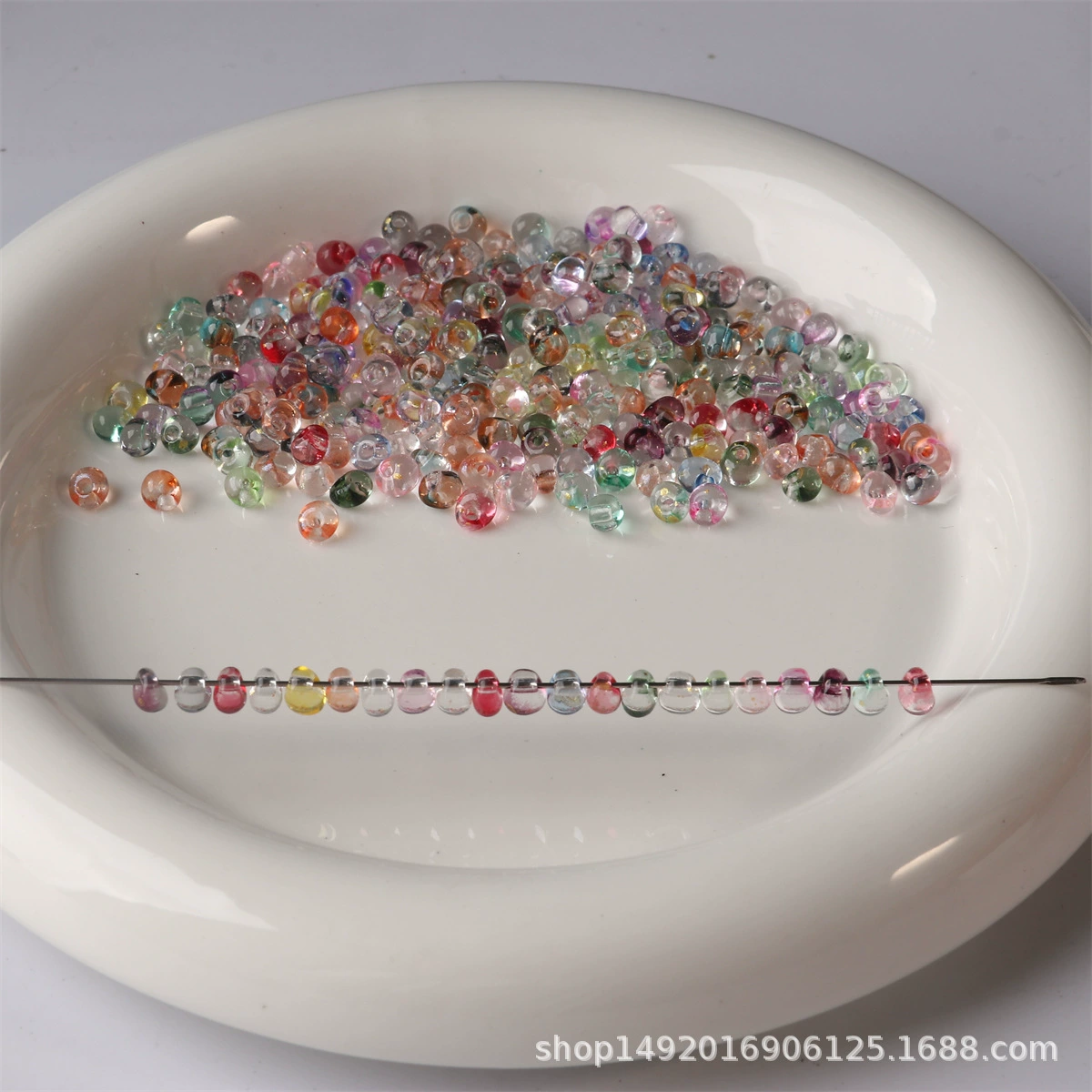 Transparent trend beads handmade, bracelet, accessory, 4mm