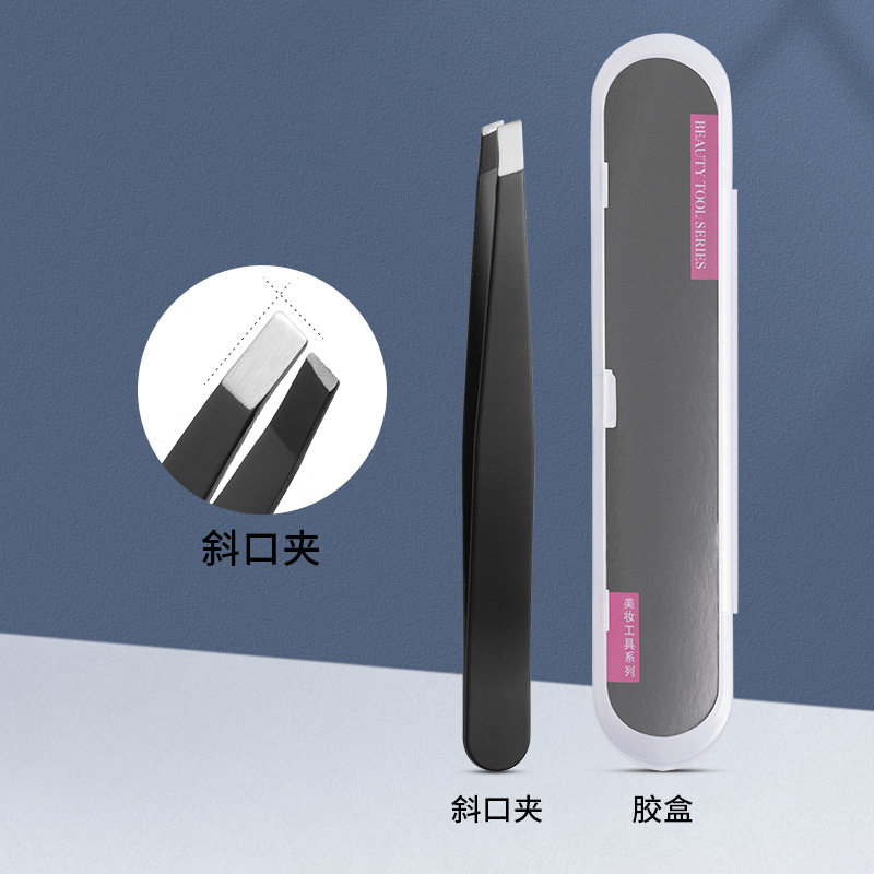 Acero inoxidable negro ceja clip de ceja especial ceja clip de ceja clip de ceja de alta precisión rosa ceja clip de ceja