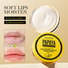 全英文SADOER防乾裂舒緩修復木瓜唇膏呵護嘴唇潤唇膏跨境外貿批發