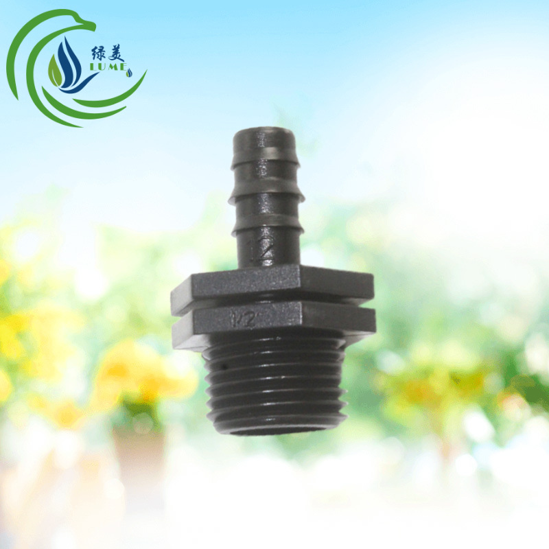 Nuevo material 8 / 12 tubo capilar 4 dientes externos a través de la junta de riego de tubería de jardinería doméstica 812 accesorios capilares