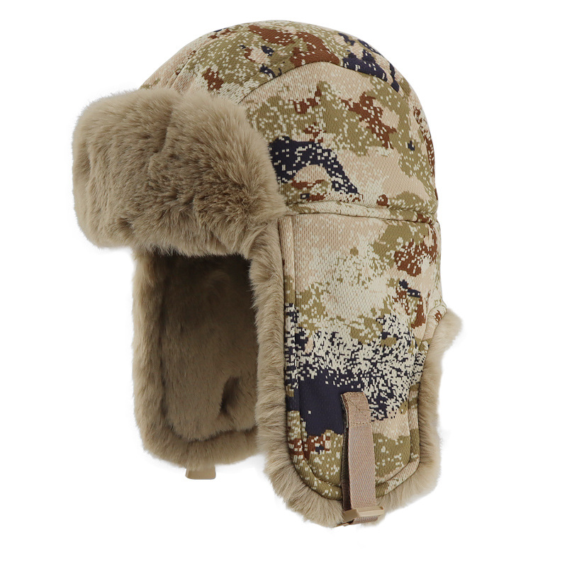 Gorro de invierno grueso Thunderbolt gorro de esquí protector de orejas al aire libre protector de frío y calentamiento gorra de cabeza transfronteriza unisex