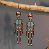 Retro earrings suitable for men and women, European style, halloween, wholesale