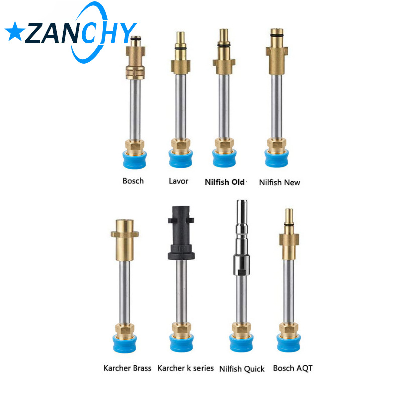 跨境 高压洗车水枪泡沫壶转换快插1/4蓝套活接接头配件批发 K系