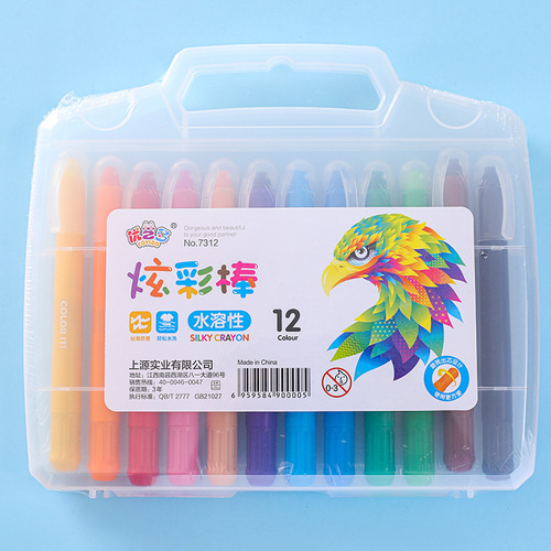 Colorful stick water-soluble oil pastel 12 colors 24 colors 36 colors portable children's painting set children's day gift wholesale