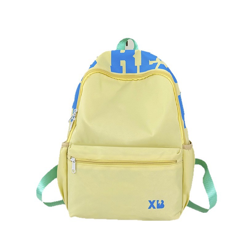 Mochila Escolar Minimalista para Mujer de Nylon, Transpirable e Impermeable para Escuela