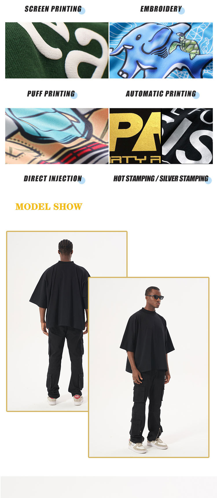 Round Neck Neckline Loose Fit Type Solid Color Pattern Wholesale Men's 100 Cotton Pure Cotton Hip-Hop Solid Color Half Sleeve Men's T-shirt