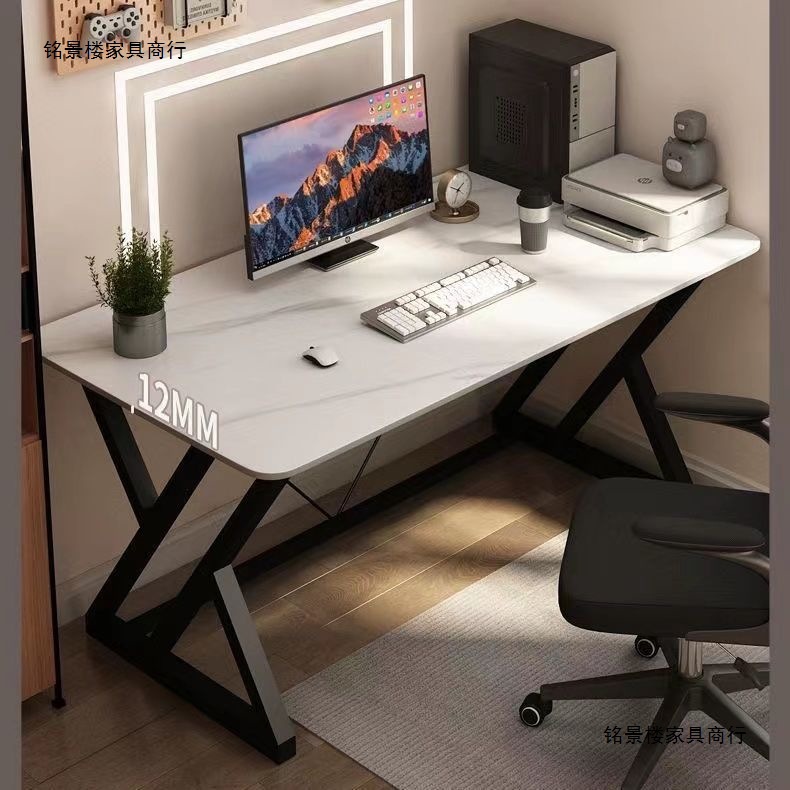Thickened Slate Computer Table Bedroom E-Sports Table Office Desk Study Table Home Student Desk Rental House Simple