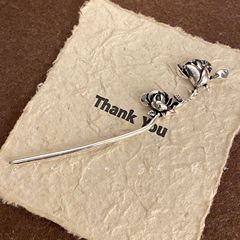 Original design ancient style magnolia hairpin, retro flower branch and flower hairpin, Chinese style modern simple hairpin